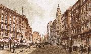 richard wagner the graben, one of the principal streets in vienna oil painting picture wholesale